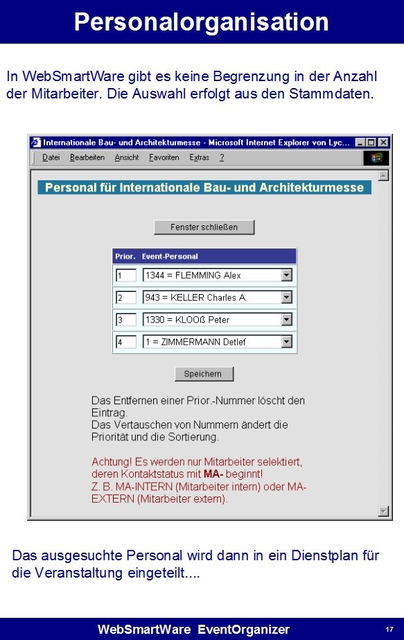 EventOrganizer Seite 17