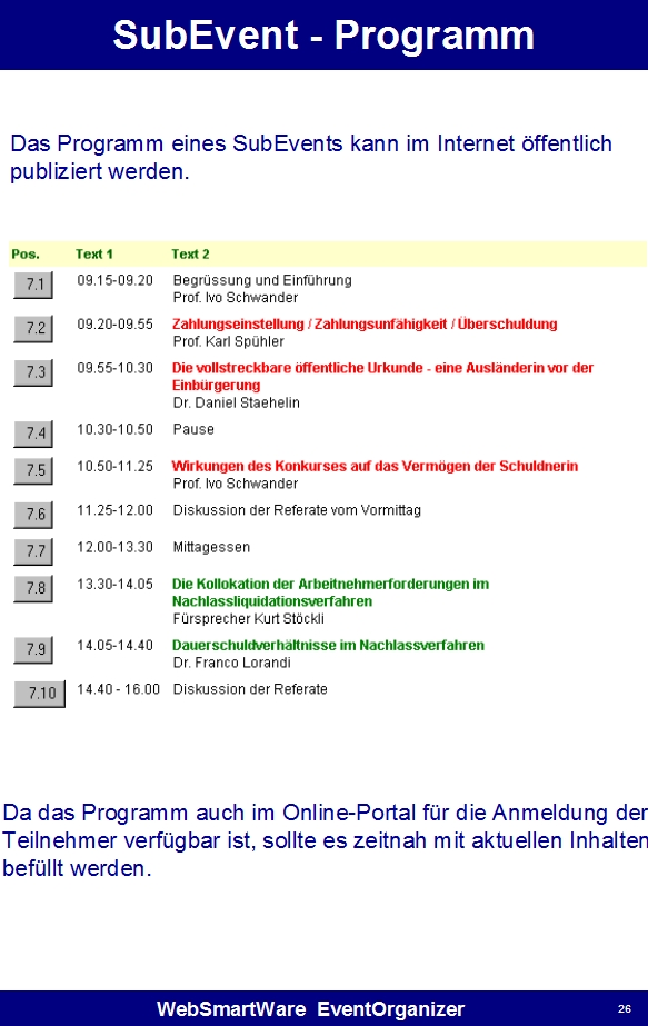 EventOrganizer Seite 26