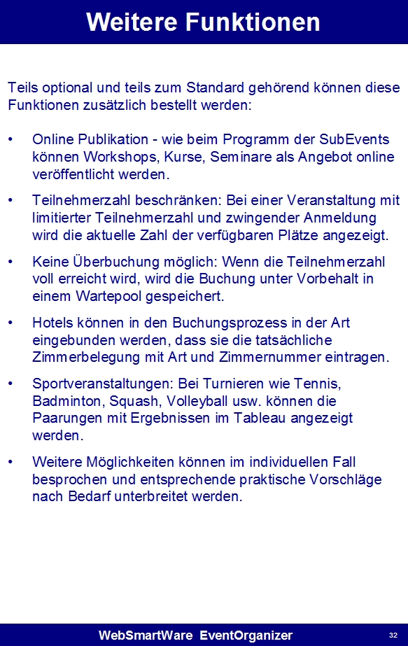 EventOrganizer Seite 32