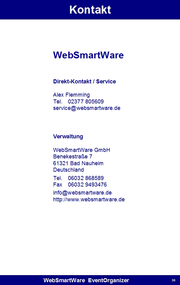 EventOrganizer Seite 36